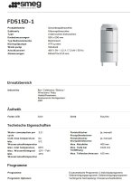 Smeg Geschirrspülmaschine Hochversion Ablaufpumpe Reinigerdosierer Klarspüldosierer 7,3kW 400V B-Ware