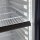 Getränkekühlschrank mit Glastür weiß mit schwarzer Front 360 Liter B-Ware
