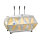 La Pavoni Diamante Handhebel-Espressomaschine 3-Gruppig Edelstahl-Gold 5,4kW 400V B-Ware