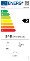Getränkekühlschrank mit Glastür 230 Liter...