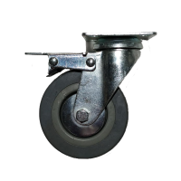Lenkrolle Ø95mm mit Anschraubplatte und Bremse