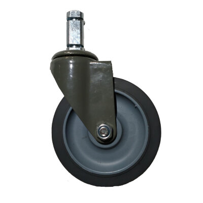 Lenkrolle Ø125 mm mit Stift 20 x 20 mm für Edelstahlmöbel ohne Bremse