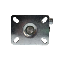 Schwerlastrolle Ø 70 mm mit Anbauplatte und Bremse