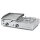 Gas-Kombigrillplatte mit 1 Grillzone und 1 Gasbrenner, Tischmodell 6,3 kW