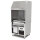 Holzkohlegrill auf Unterschrank mit Ascheschublade und Abzugshaube, 1 Grillzone gesamt 800x600 mm