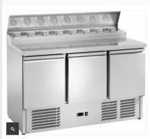Cookmax Saladette GN 1/1 3 Türen Edelstahl-...