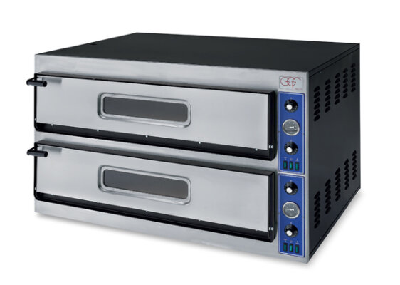 GGF Pizzaofen E-Start Line 6 + 6 Pizzen Ø 33 cm 16kW 230/400V