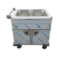 B.PRO Speisenausgabewagen mit 2 Einzelbecken +30°C bis + 95°C und 2 Schrankräume +30°C bis +80°C B-Ware