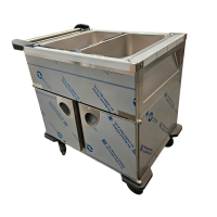 B.PRO Speisenausgabewagen mit 2 Einzelbecken +30°C bis + 95°C und 2 Schrankräume +30°C bis +80°C B-Ware