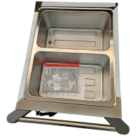 B.PRO Speisenausgabewagen mit 2 Einzelbecken +30°C bis + 95°C und 2 Schrankräume +30°C bis +80°C B-Ware