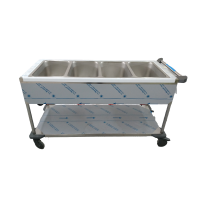 B.PRO Speiseausgabenwagen beheizbar offen 4 Becken...