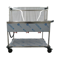 B.PRO Speiseausgabenwagen mit Hustenschutz 3 Einzelbecken...