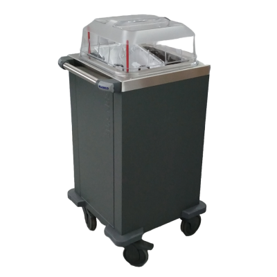 B.PRO Tellerspender TS-1 18-33 Farbe Verkehrsgrau B für ca. 80 Teller