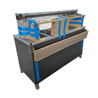 B.PRO Warmbuffet  4 x GN1/1 max Tiefe: 200 mm Farbe Verkehrsgrau B mit beheizbarem Unterbau B-Ware
