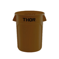 THOR ® Runder Behälter 23L 33,5 x 38,7 cm verfügbare Farben: BLAU, GRAU, WEISS, GELB, GRÜN, ROT, BRAUN