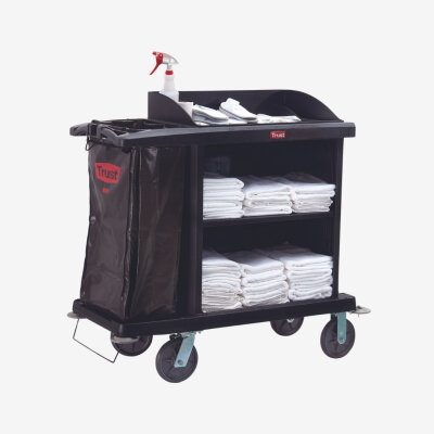 GRANDMAID ® Hotelwagen 124.0 × 55.9 × 123.0cm verfügbare Farben: SCHWARZ, PLATINUM