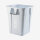 THOR ® Quadratförmige Behälter 150L 59,7 x 59,7 x 73 cm verfügbare Farbe: GRAU, WEISS