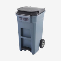 THOR ® Tret-Abfallcontainer 120L 52 x 66,3 x 94 cm verfügbare Farben: BLAU, GRAU, GELB, GRÜN, ROT, SCHWARZ