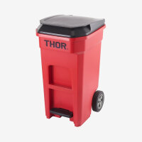 THOR ® Tret-Abfallcontainer 120L 52 x 66,3 x 94 cm verfügbare Farben: BLAU, GRAU, GELB, GRÜN, ROT, SCHWARZ