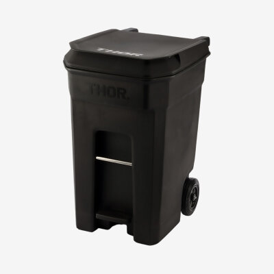 THOR ® Tret-Abfallcontainer 360L 72,7 x 94,9 x 117 cm verfügbare Farbe: BAUS, GRAU, GELB, GRÜN, ROT, SCHWARZ