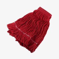 Mischgewebe-Mopps Mopp Größe Kopfband Farbe ROT Groß 12.7cm  verfügabre Farben: BLAU , GRÜN, ROT, WEISS