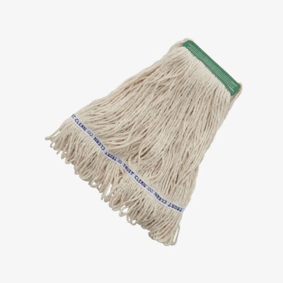 Baumwollmopp Mopp Größe Mittel Kopfband Farbe GRÜN Kopfband Größe 3,2 cm verfügbare Farben: WEISS