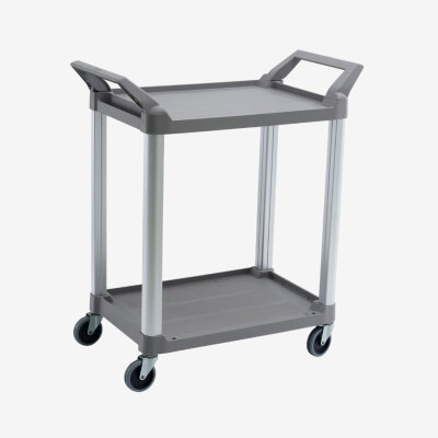 HI5 ® Universalwagen mit zwei Ablageflächen max. Belastung 60 kg 85.4 × 47.3 × 96.0cm Farben: GRAY, BLA, PLAT, OWHT