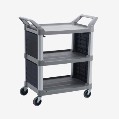 HI5 ® Universalwagen mit geschlossenen Seitenteilen auf zwei Seiten max. Belastung 90 kg 85.4 × 47.3 × 96 Farbe: BLA, PLAT