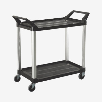 HI5 ® Universalwagen mit zwei Ablageflächen max. Belastung 90 kg Farbe: SCHW