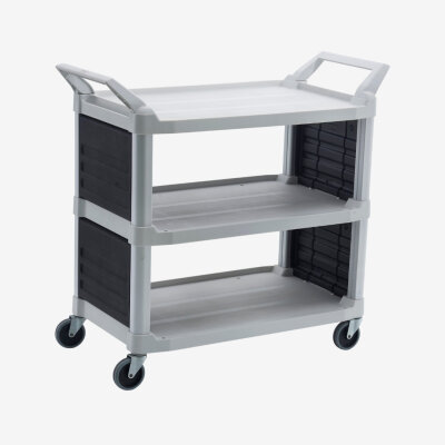 HI5 ® Universalwagen mit geschlossenen Seitenteilen auf zwei Seiten max. Belastung 135 103.2 × 50.8 × 96 Farbe: BLA, OWHT