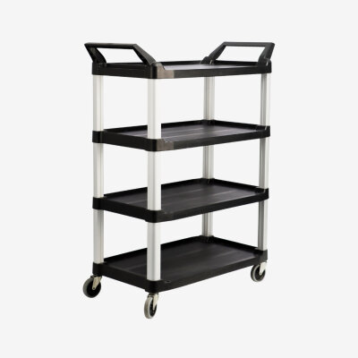 HI5 ® Wagen mit 4 Ablageflächen max. Belastung 135 kg 103.2 × 50.8 × 129 Farbe: SCHWARZ