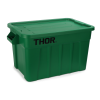 THOR Behälter mit Deckel 75 L 70.8 × 43.4 × 38.4cm verfügbare Farben: GRAU, SCHWARZ, WEISS, GELB, ROT, BALU, GRÜN, KALR