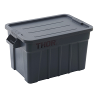 THOR Behälter mit Deckel 75 L 70.8 × 43.4 × 38.4cm verfügbare Farben: GRAU, SCHWARZ, WEISS, GELB, ROT, BALU, GRÜN, KALR