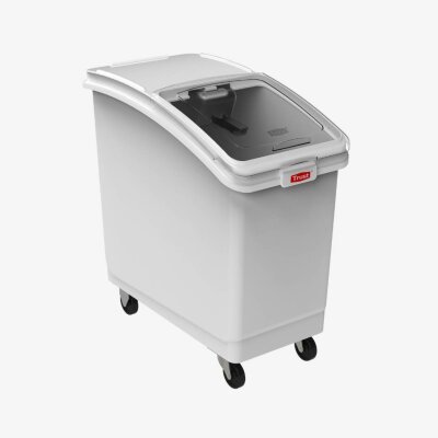 Lebensmittelbehälter auf Rollen mit Schiebedeckel 100 Liter 74.3 × 39.4 × 75.5cm Farbe: Weiß