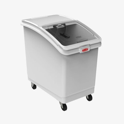 Lebensmittelbehälter auf Rollen mit Schiebedeckel 120 L 74.3 × 45.7 × 75.5cm Farbe: Weiß