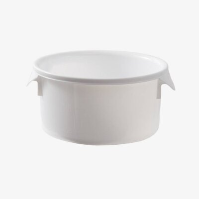 Runder Aufbewahrungsbehälter 1,9 Liter 21.6 × 10.2cm Farbe: Weiß