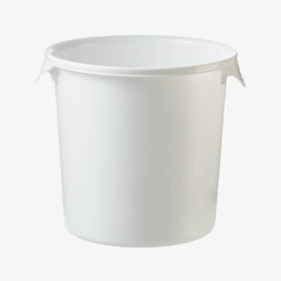 Runder Aufbewahrungsbehälter 3,8 Liter 21.6 × 19.7cm Farbe: Weiß