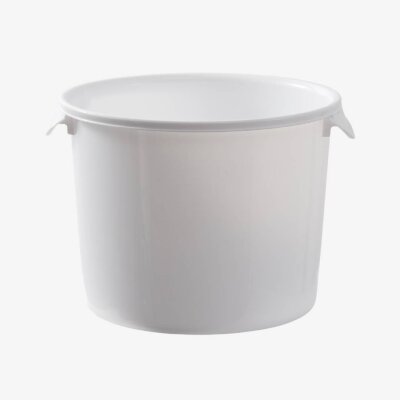 Runder Aufbewahrungsbehälter  5,7 Liter 25.4 × 19.4cm Farbe: Weiß