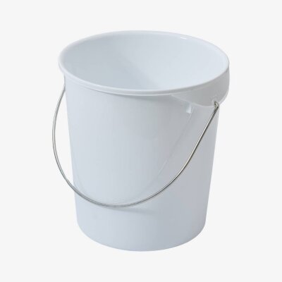 Runder Aufbewahrungsbehälter mit Bügelgriff 20,8 Liter 33.3 × 35.6cm Farbe: Weiß
