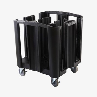 Kompakter verstellbarer Geschirrwagen Maße: 68.0 × 68.0 × 81.0cm verfügbare Farben: Schwarz , dunkel Braun, Gesprenkeltes Grau