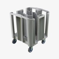Kompakter verstellbarer Geschirrwagen Maße: 68.0 × 68.0 × 81.0cm verfügbare Farben: Schwarz , dunkel Braun, Gesprenkeltes Grau