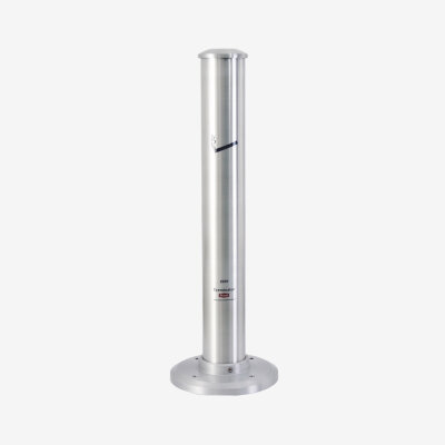 TERMINATOR ® Standaschenbecher für Zigarettenstummel 6,7L 30 x 90 cm verfügbare Farbe: METALLIK SILBER