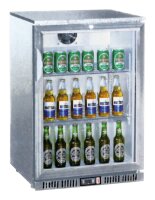 Back-Bar-Flaschenkühlschrank silber 138 Liter B-Ware
