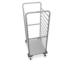 B.PRO Tablettwagen Edelstahl auf Rollen für 24 GN...