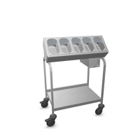 B.PRO Besteck- und Tablettwagen aus Edelstahl...