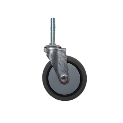 Lenkrollen Ø 100 x 27mm Farbe blau mit Gewindezapfen ohne Bremse