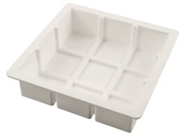 Backform Dessertform Kuchenform Schokoladenform Silikon CUBIK Layout 3x3 1400ml