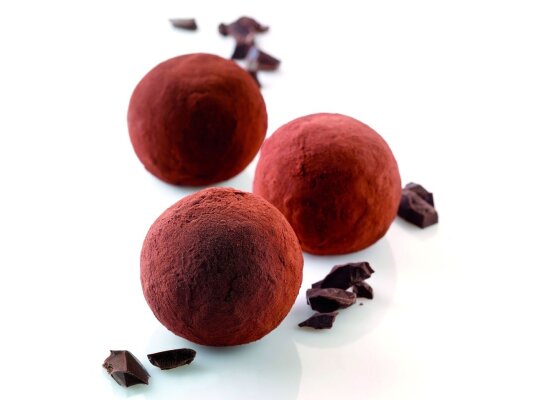 Backform Pralinenform Silikon Trüffel in Kugelform Layout 3x5=15 Mulden