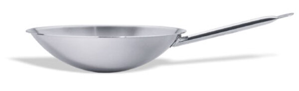 WOK mit rundem Sockel Edelstahl °35cm 6L 147105