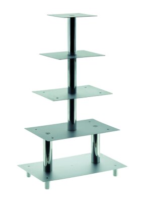 Tortenständer Kuchenständer Etagere Hochzeitskuchenständer 5 Etagen Aluminium